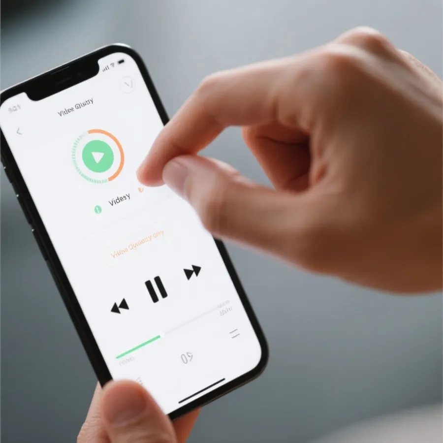 调整清晰度与播放设置示意图